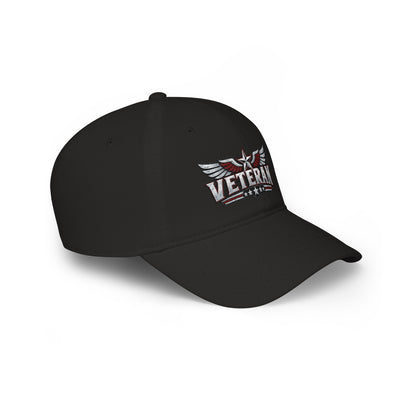 Veteran Embroidered Cap — Low Profile Patriotic Baseball Hat