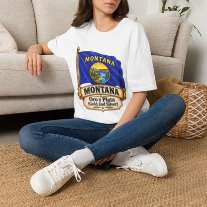 Montana Flag T-Shirt — State Seal "Oro y Plata (Gold and Silver)" Graphic Tee