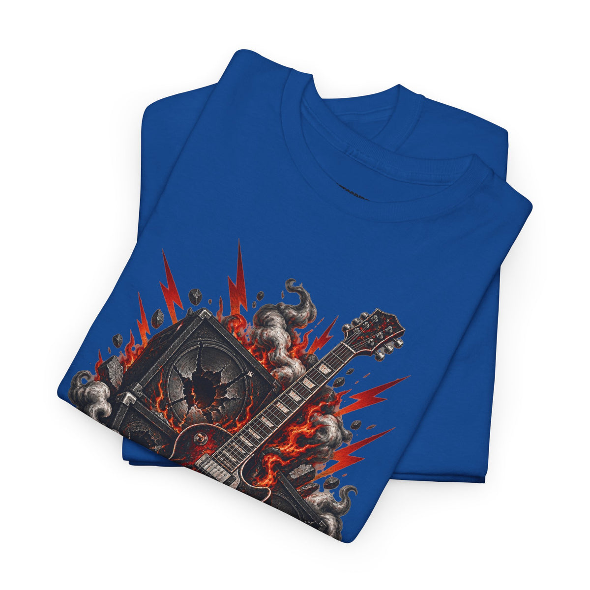 Electric Skull Guitar T‑Shirt — Rock & Metal Graphic Tee for Musicians and Fans