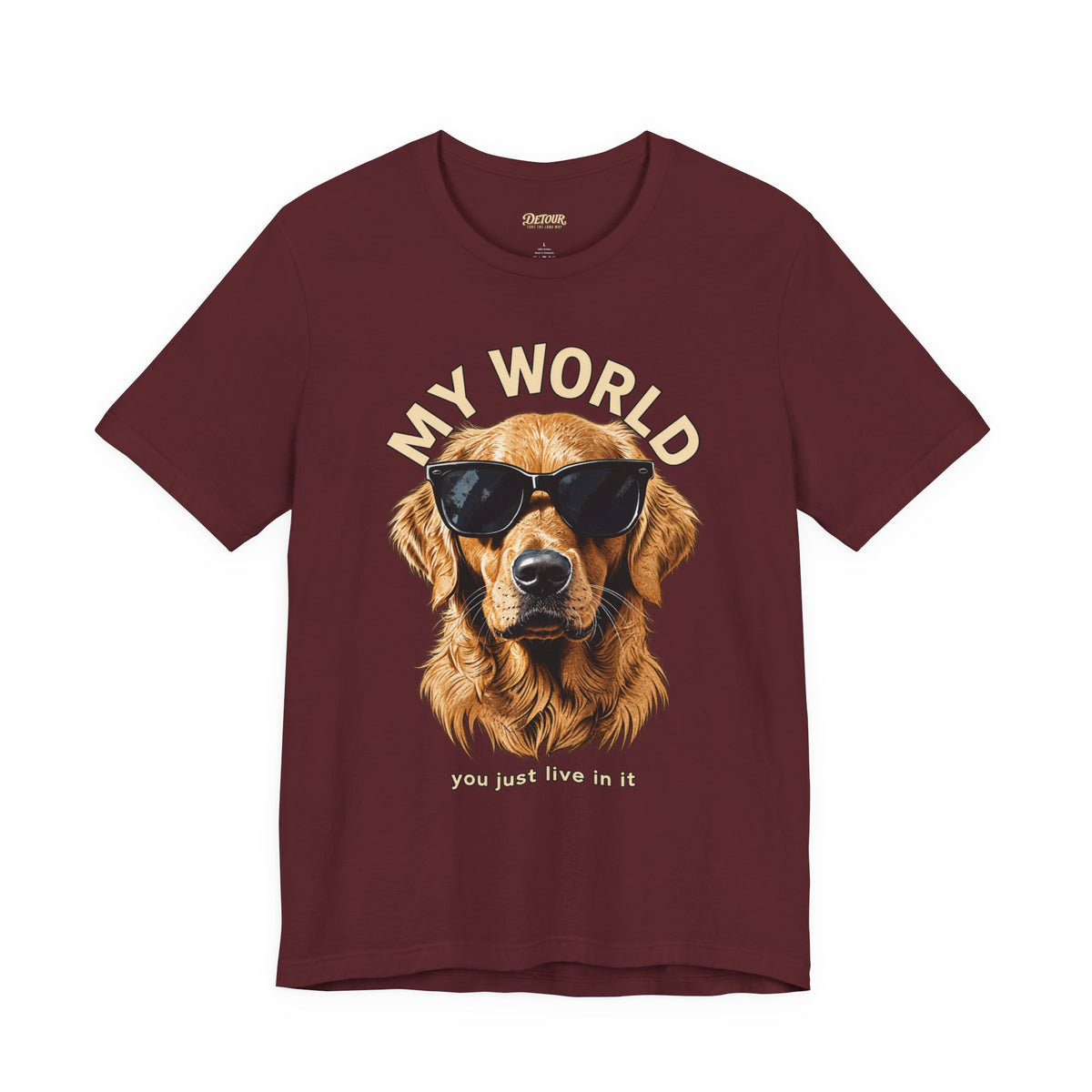 My World Golden Retriever Sunglasses T-Shirt