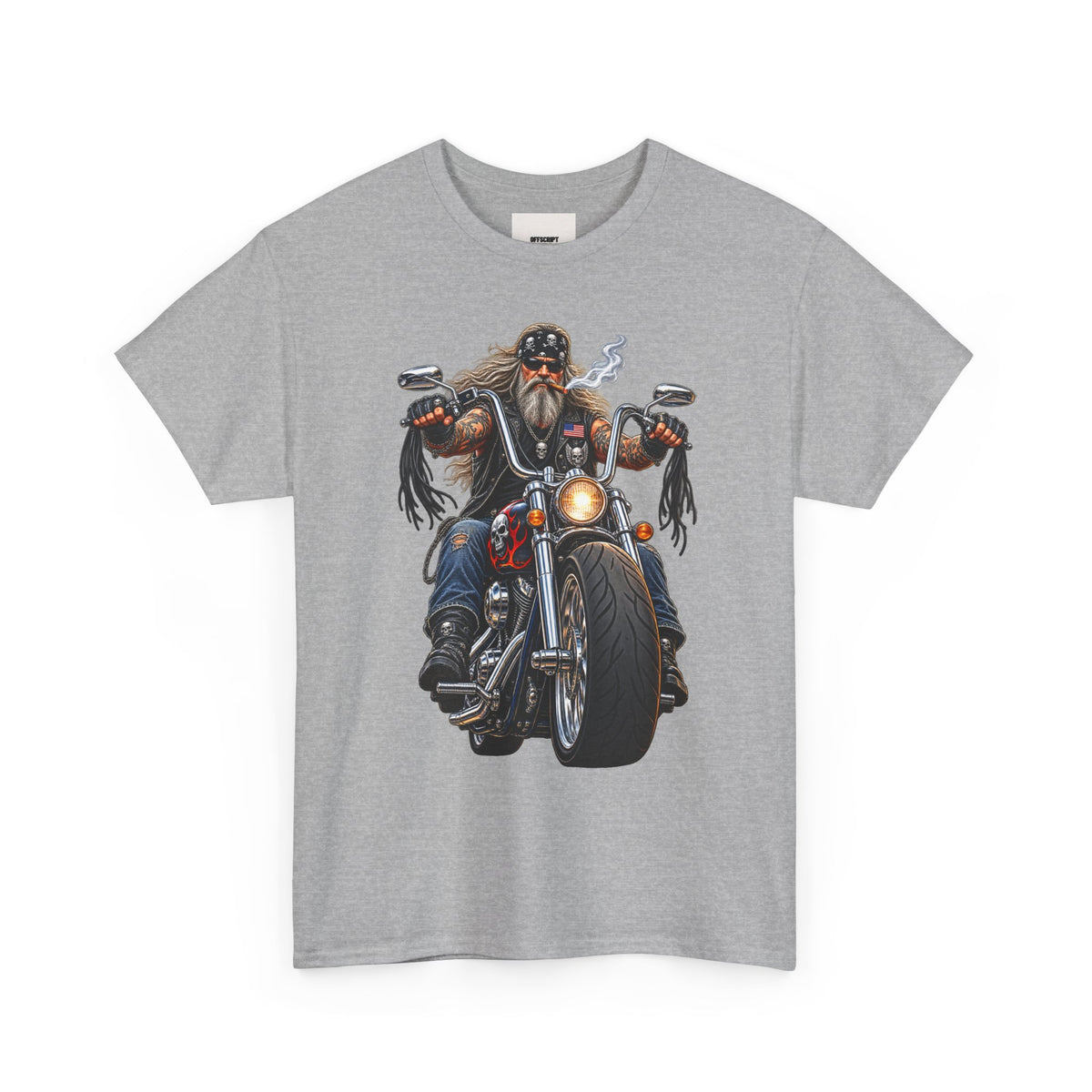 Biker Motorcycle Rider Graphic Tee — Vintage Road Rebel T‑Shirt