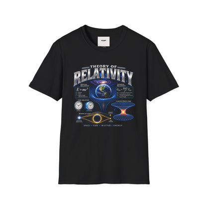 Theory of Relativity T-Shirt — Science Graphic Tee with Earth & Equations