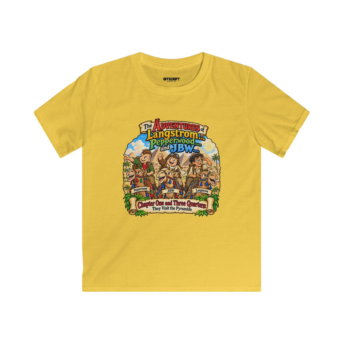 Kids Adventure T‑Shirt — "The Adventures of Langstrom & Pepperwood" Fantasy Design