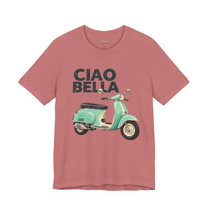 Ciao Bella Vespa Scooter Graphic T-Shirt