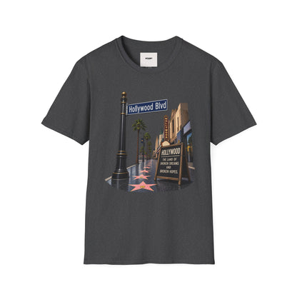 Hollywood Blvd T-Shirt — Vintage Palm Trees & Walk of Fame Tee