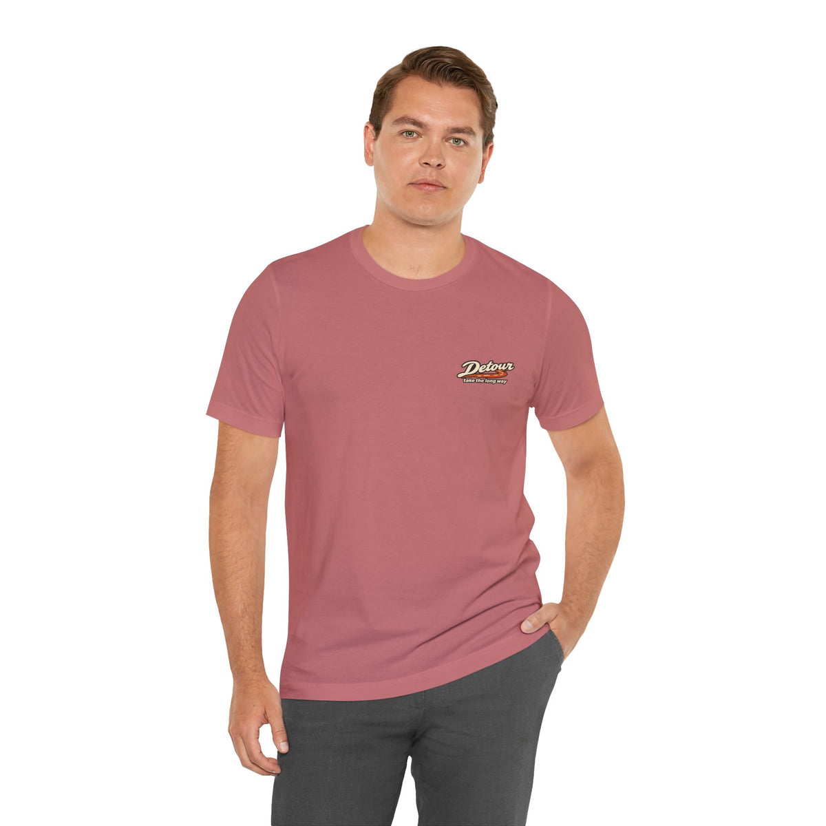 Detour Adventure Tee — 'Take the Long Way' Graphic T‑Shirt