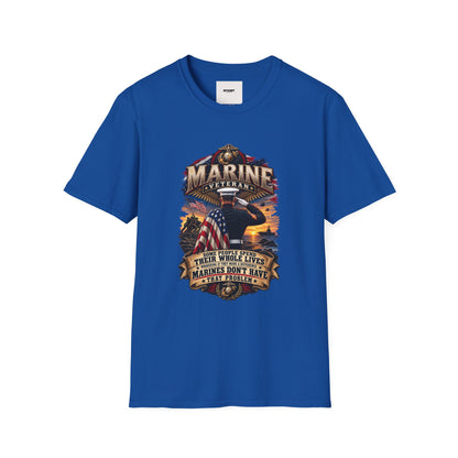 Marine Veteran T-Shirt — Proud USMC Eagle & Flag Tribute Tee