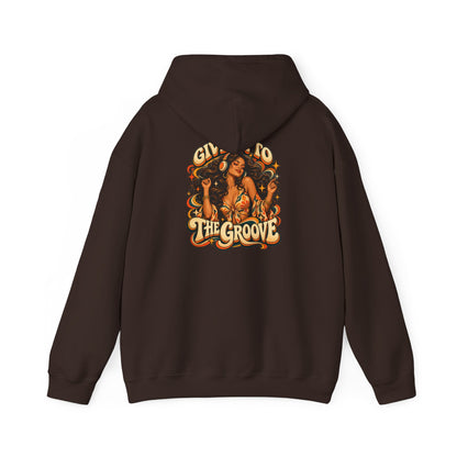 Hoodie — Give Into The Groove Retro Disco Graphic Hoodie