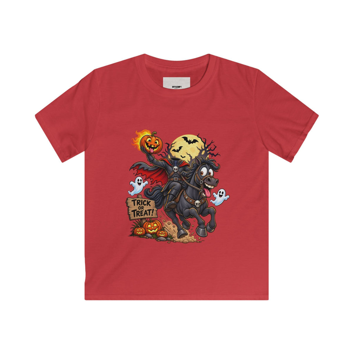 Kids Halloween Tee — Headless Horseman Trick or Treat Shirt for Children