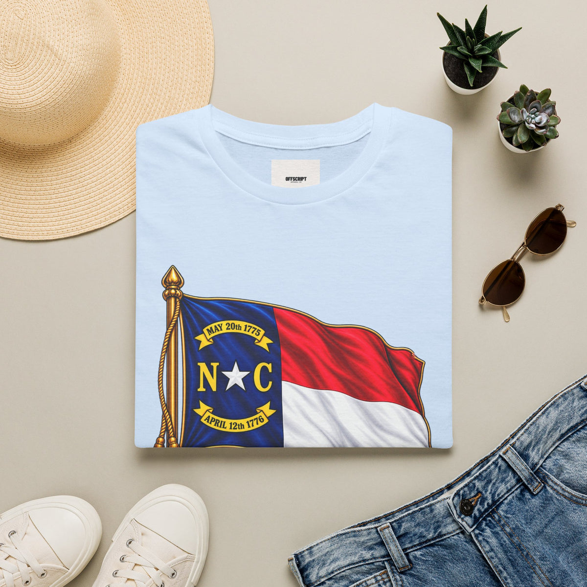 North Carolina Flag T-Shirt — State Pride NC Tee