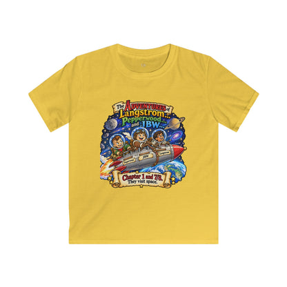 Kids Space Adventure Tee — 'The Adventures of Langstron, Pepperwood & JBW' Rocket Shirt