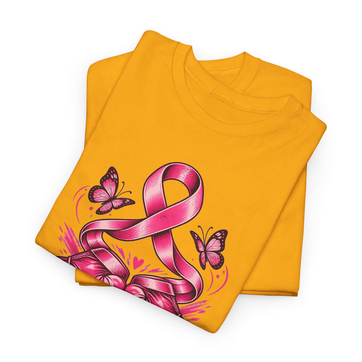 T-Shirt — Her Fight Our Strength Pink Ribbon Breast Cancer Awareness Tee
