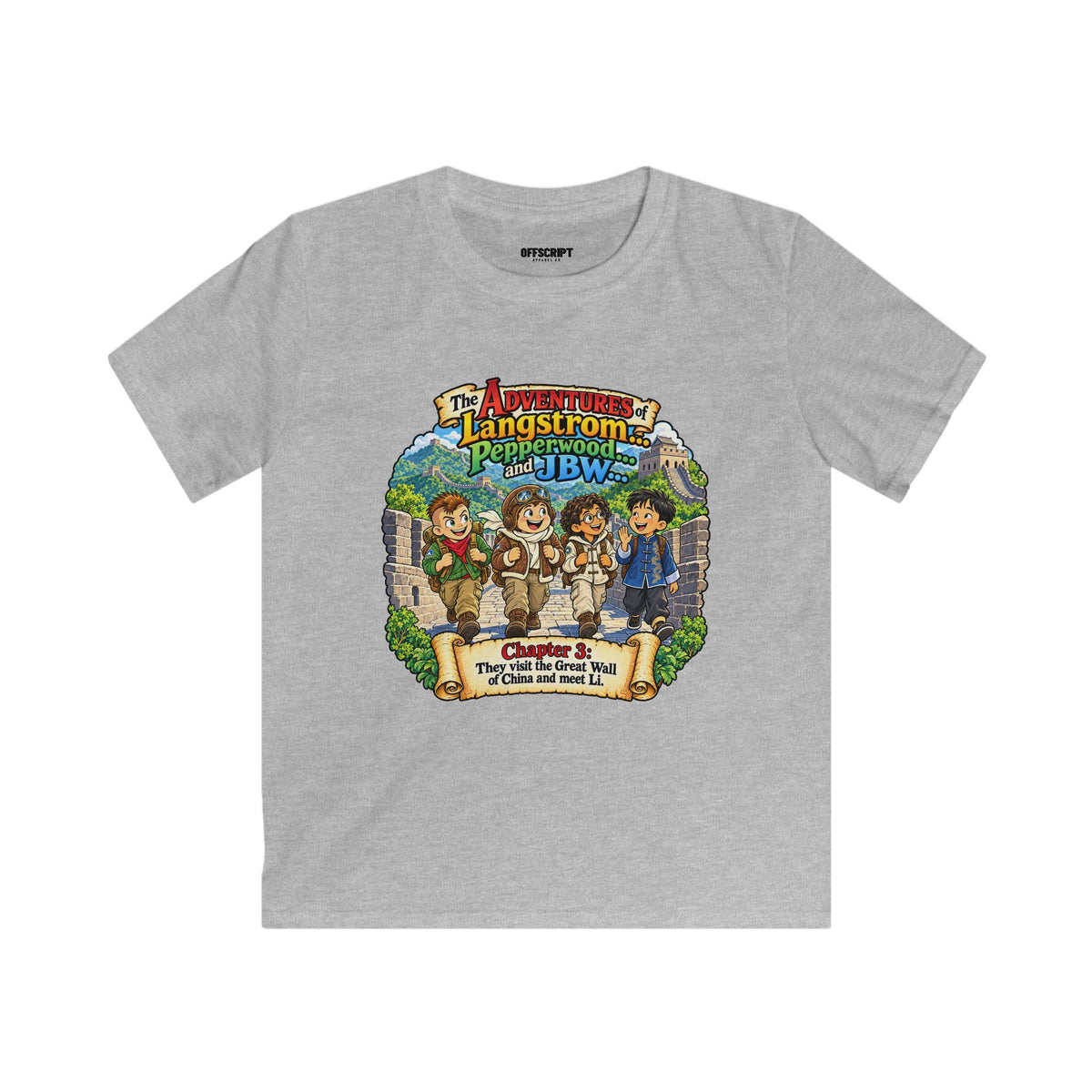 Kids Tee — 'The Adventures of Langstrom & Pepperwood' Storybook Graphic