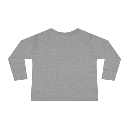 Toddler Halloween Witch Long Sleeve Tee — Cute Witch & Black Cat Pumpkin Design