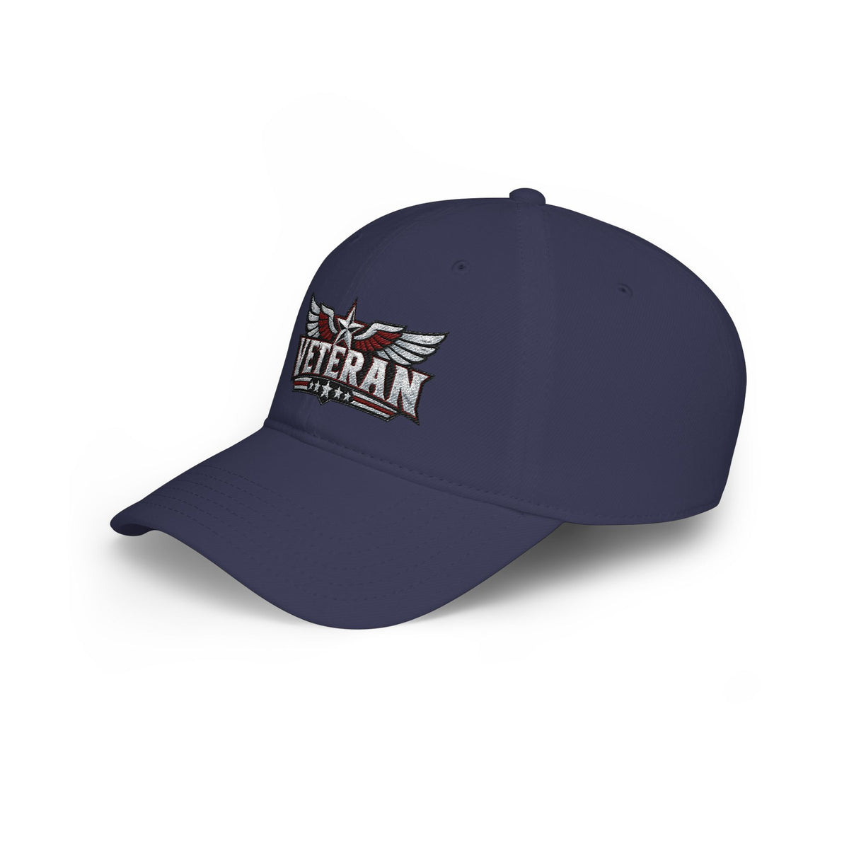 Veteran Embroidered Cap — Low Profile Patriotic Baseball Hat
