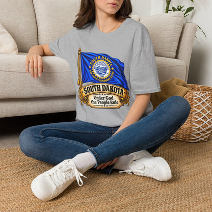 South Dakota Flag T‑Shirt — "Under God the People Rule" State Pride Tee