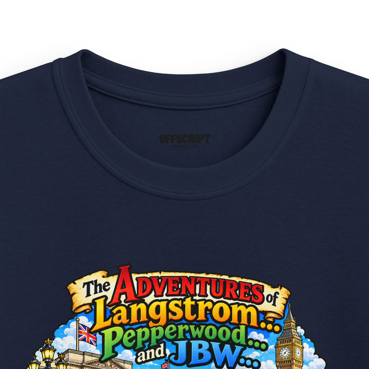 Kids T‑Shirt — 'The Adventures of Langstrom & Pepperwood' Vintage Storybook Design