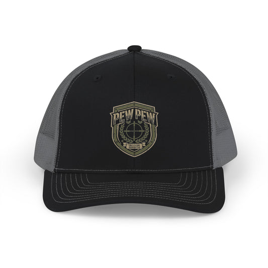 Tactical Shield Logo Snapback Cap | Trucker Mesh Hat