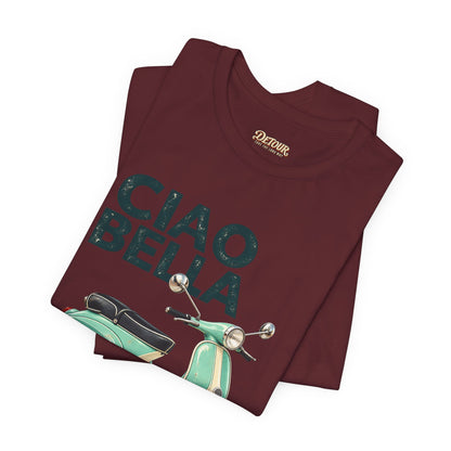 Ciao Bella Vespa Scooter Graphic T-Shirt