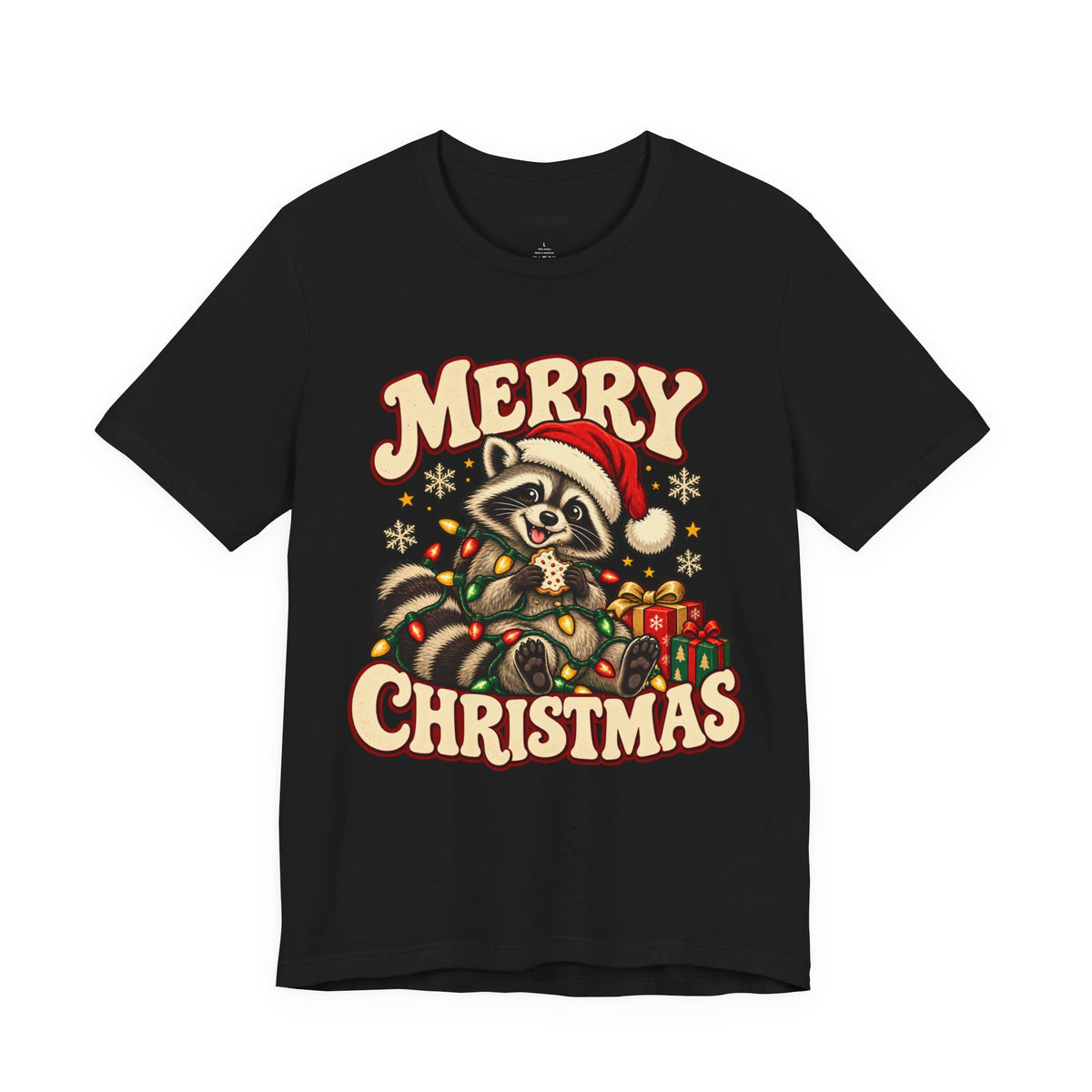 Merry Christmas Raccoon Tee