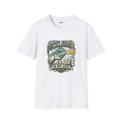 Pickleball Is Life T-Shirt — Retro Paddle & Ball Graphic Tee for Players