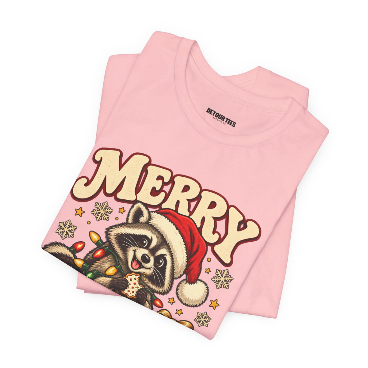 Merry Christmas Raccoon Tee