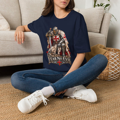 Knight T-Shirt — Fear No Evil Crusader Graphic Tee