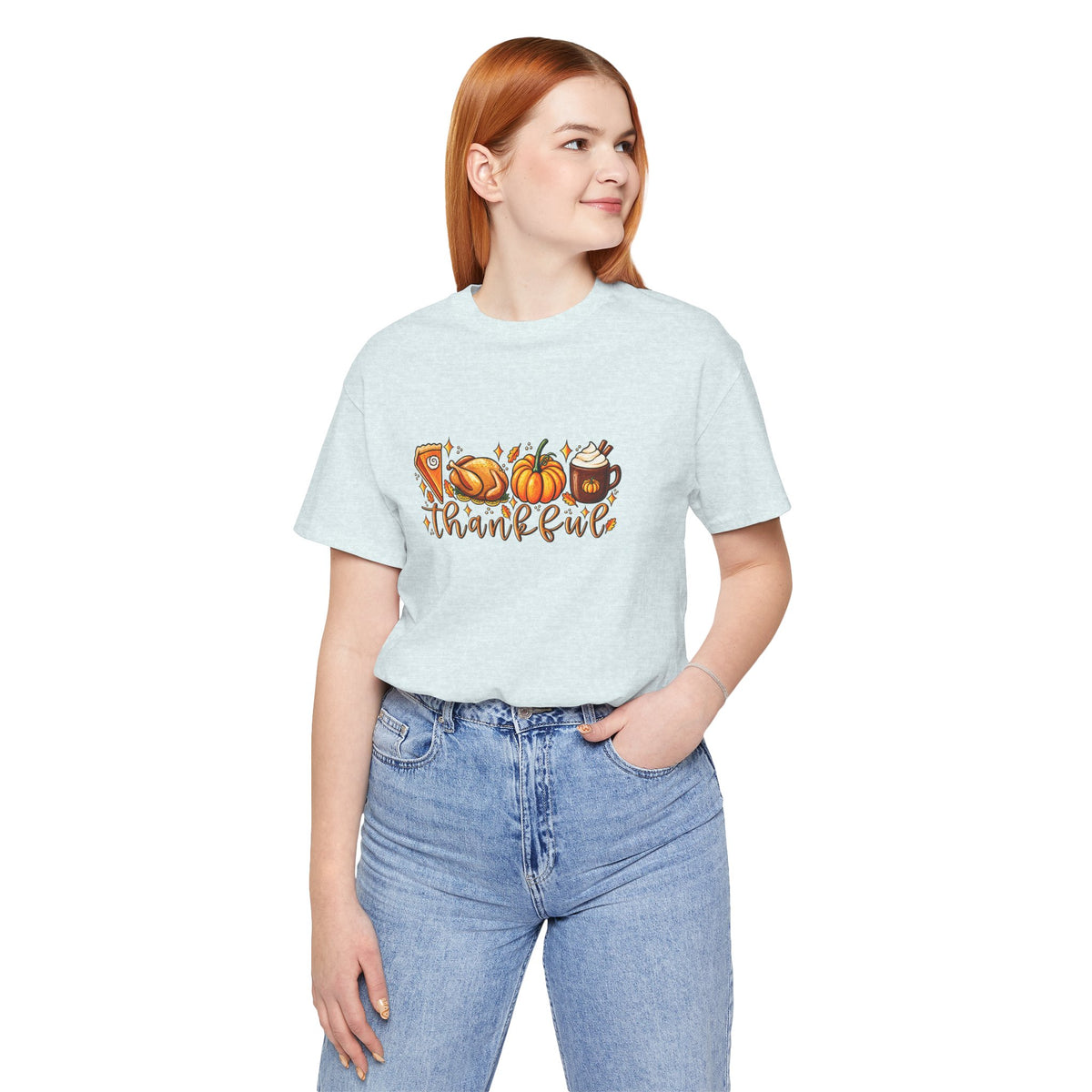Thankful Harvest Tee — Thanksgiving Pumpkin & Pie Fall Shirt