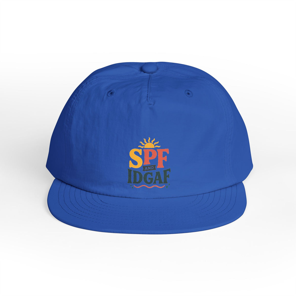 SPF IDGAF Surf Cap | Retro Sun Typography Hat