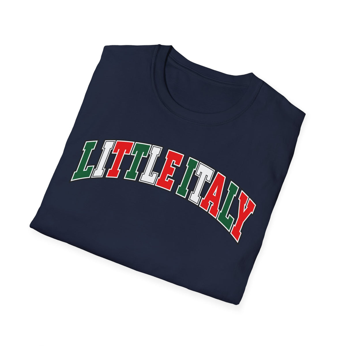Little Italy T‑Shirt — Italian Flag Arch Graphic Tee