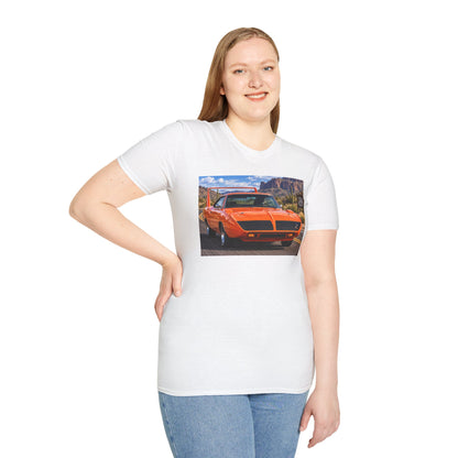 Classic Orange Muscle Car T-Shirt — Route 66 Roadtrip Tee