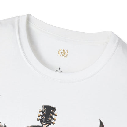 Rock 'n' Roll Guitar Wings T-Shirt — Vintage Electric Guitar Music Tee