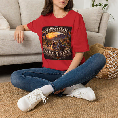 Arizona Bike Week Sunset T-Shirt — Vintage Motorcycle Desert Road Tee