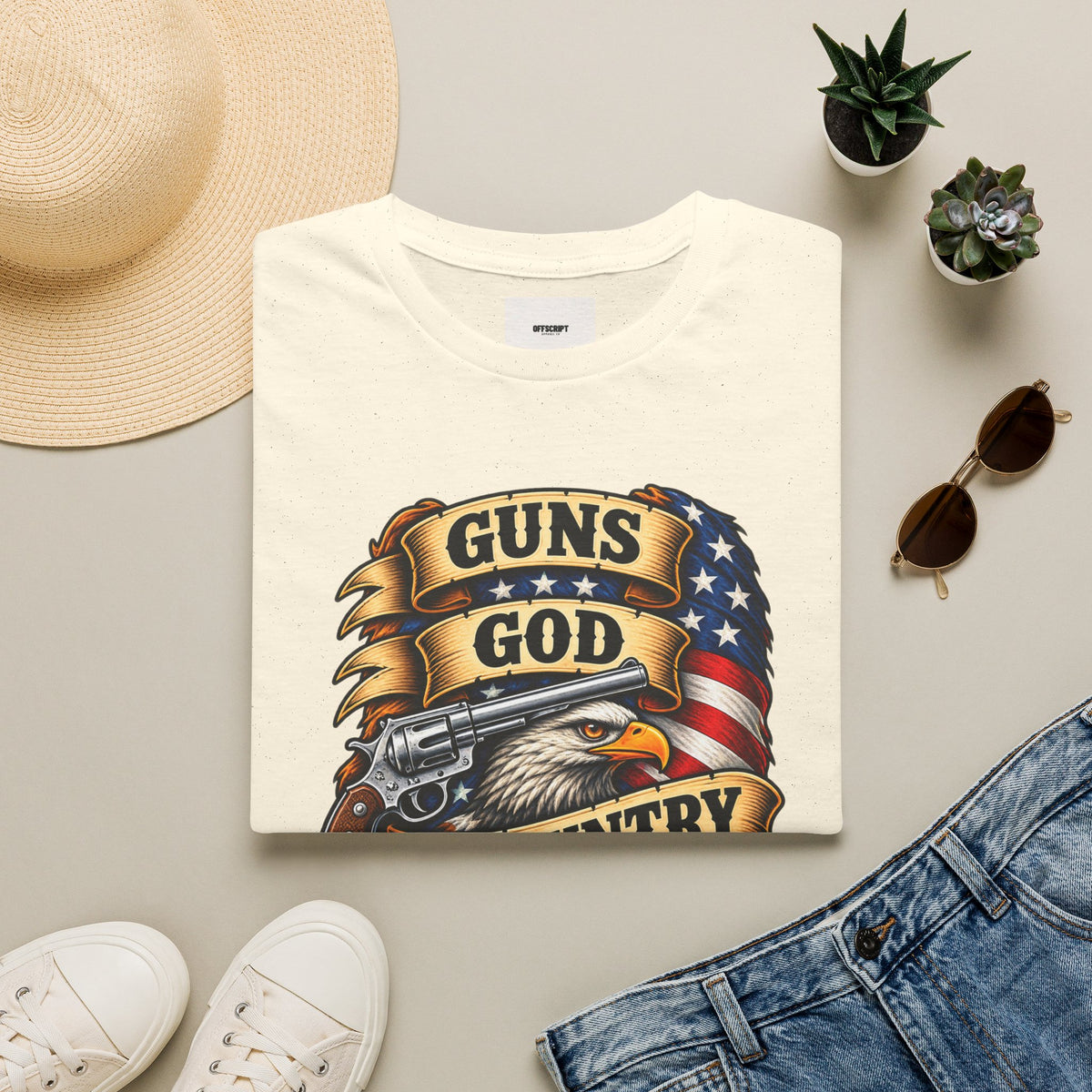 Guns God & Country Graphic T-Shirt