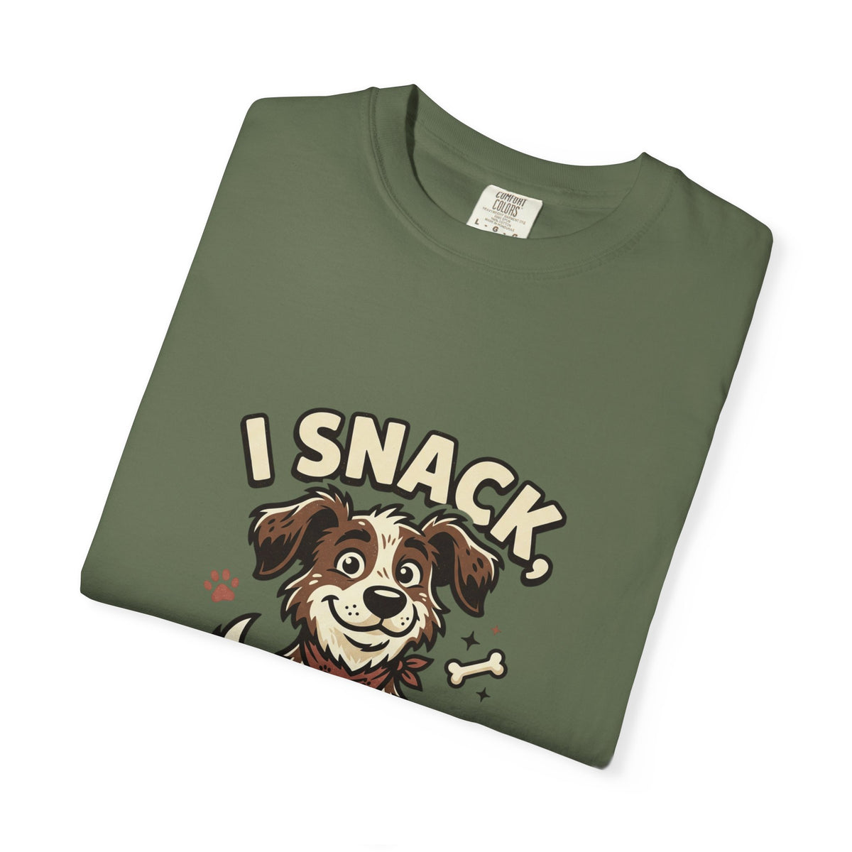 I Snack Therefore I Am Dog T-Shirt
