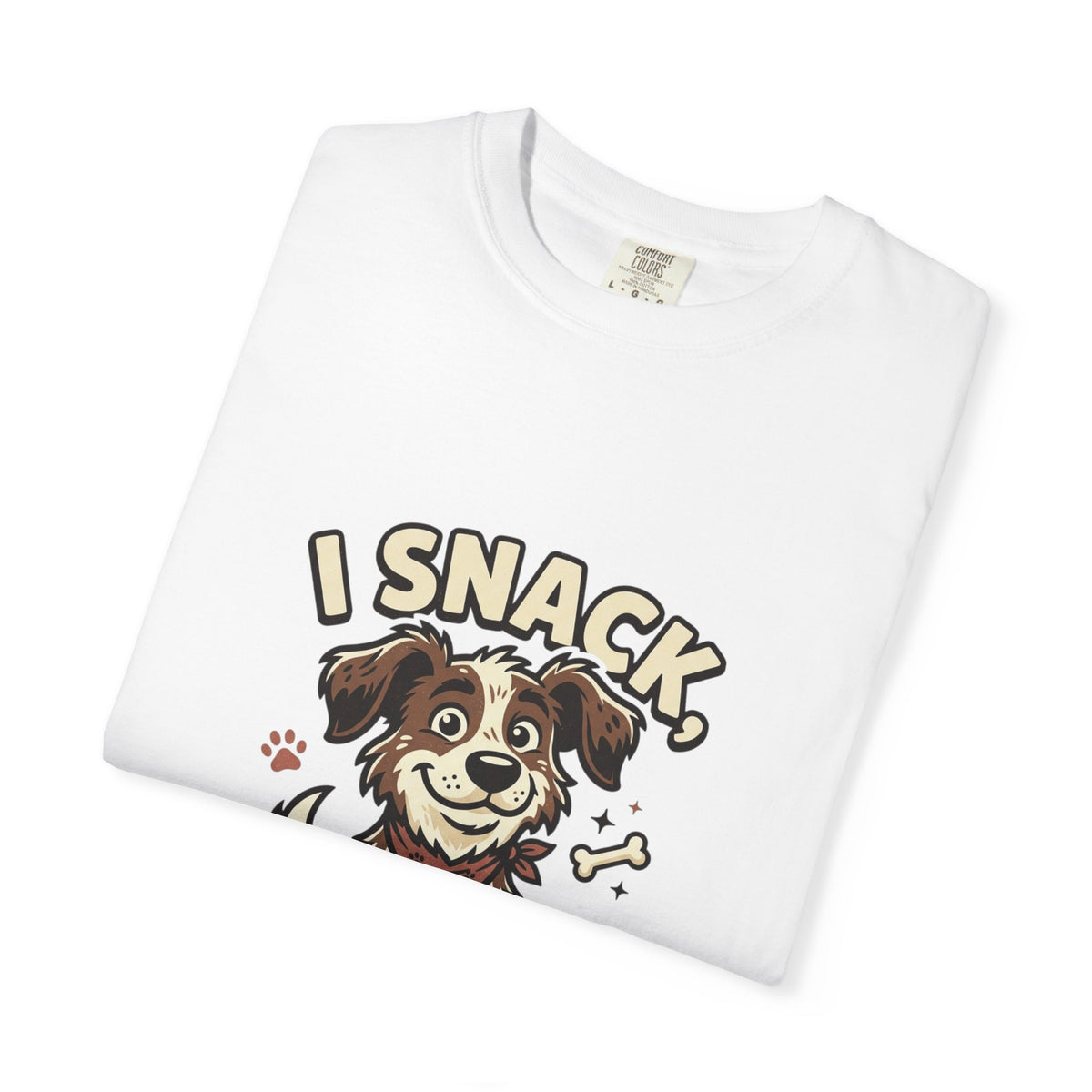 I Snack Therefore I Am Dog T-Shirt