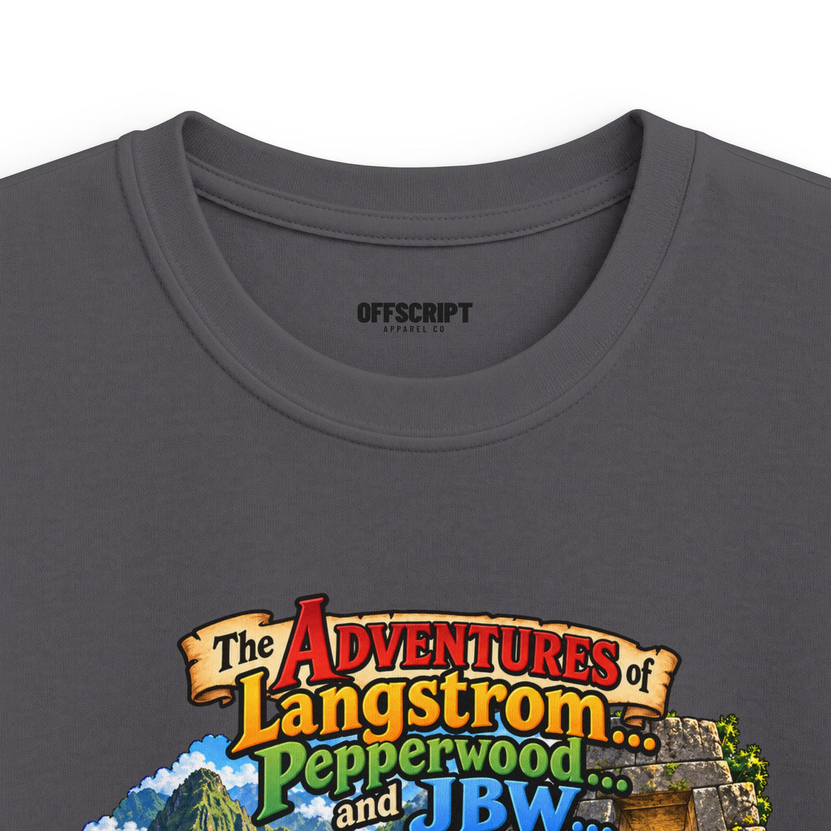 Kids Tee — "The Adventures of Langstrom, Pepperworth & JBW" Chapter One and a Half Illustration