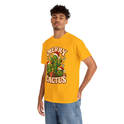Merry Cactus Christmas Tee — Festive Holiday Cactus Shirt