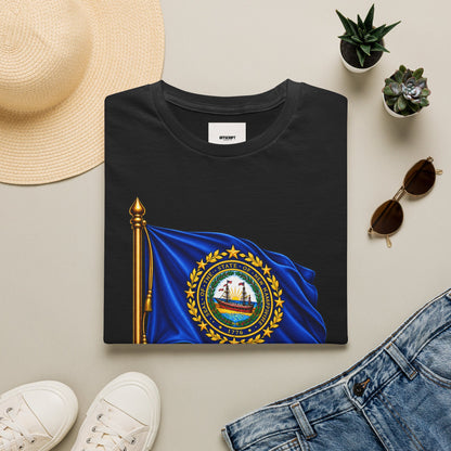 New Hampshire Flag T-Shirt — "Live Free or Die" State Pride Tee