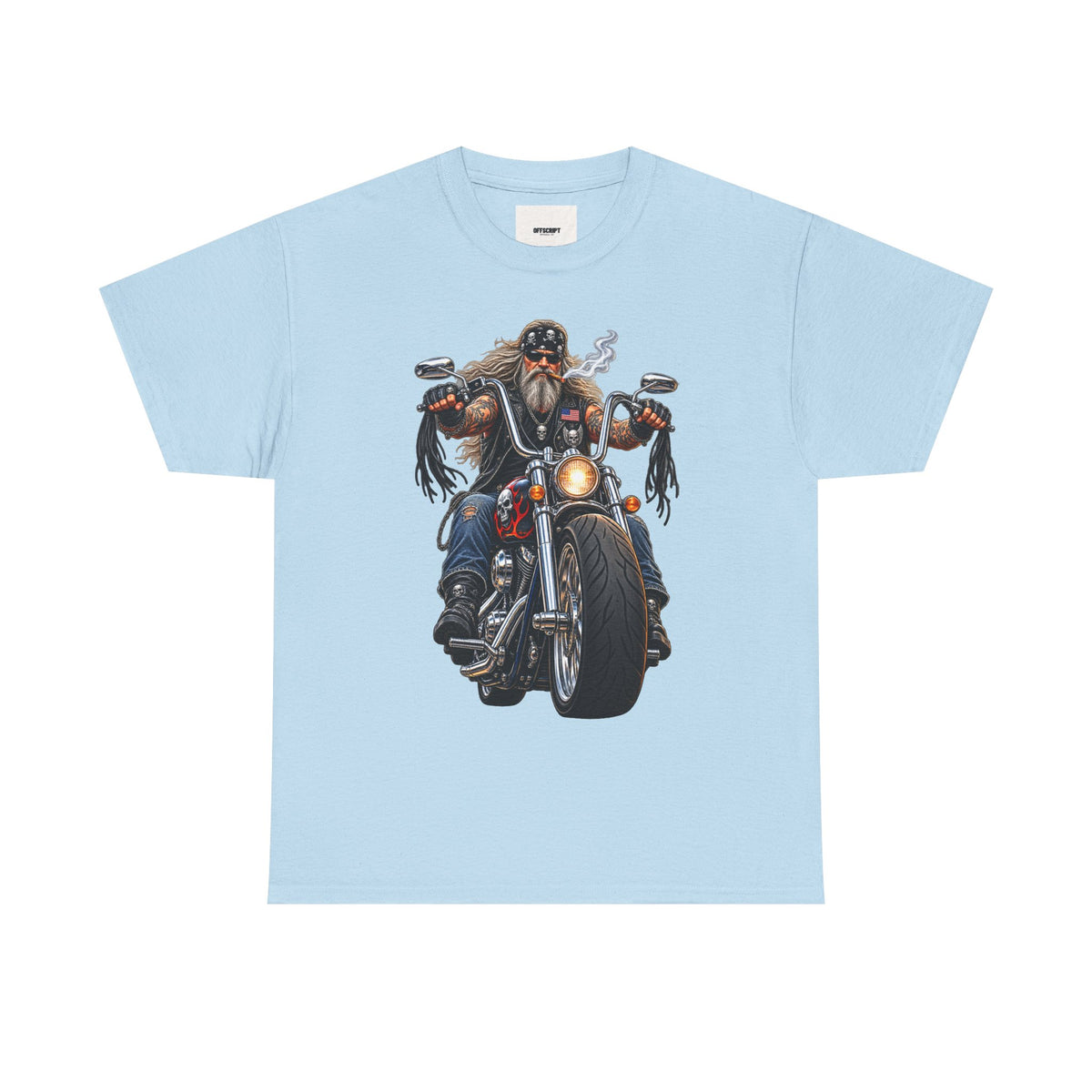 Biker Motorcycle Rider Graphic Tee — Vintage Road Rebel T‑Shirt