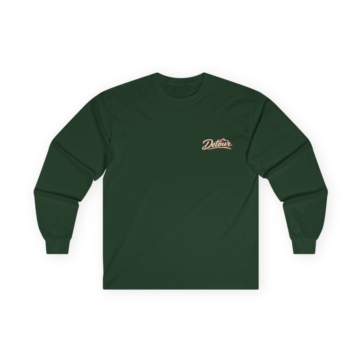 Detour Classic Car Long Sleeve Tee – 'Take The Long Way' Vintage Hot Rod Shirt
