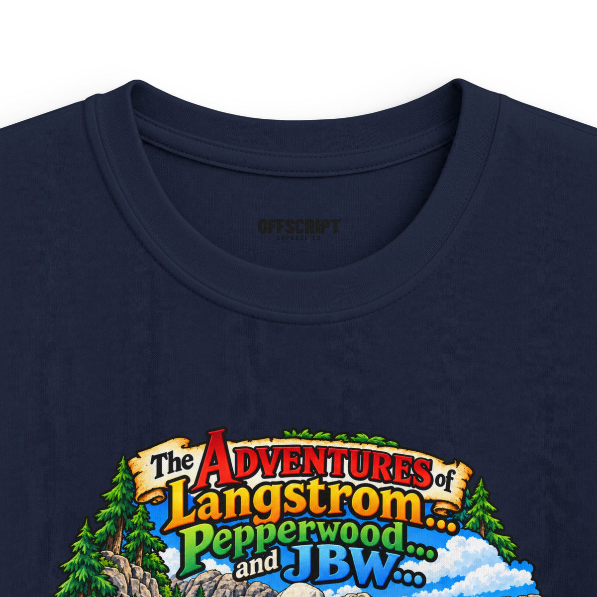 Kids Tee — Adventure of Langstrom Pepperwood Club Vintage Camp Graphic