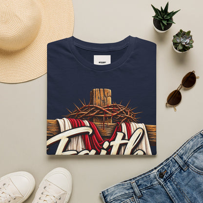 Faith Cross T-Shirt — "Faith Makes All Things Possible" Christian Tee