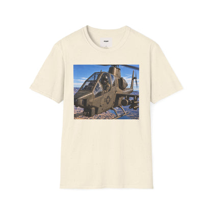 Attack Helicopter Graphic T‑Shirt – Military Aviation Photo Tee