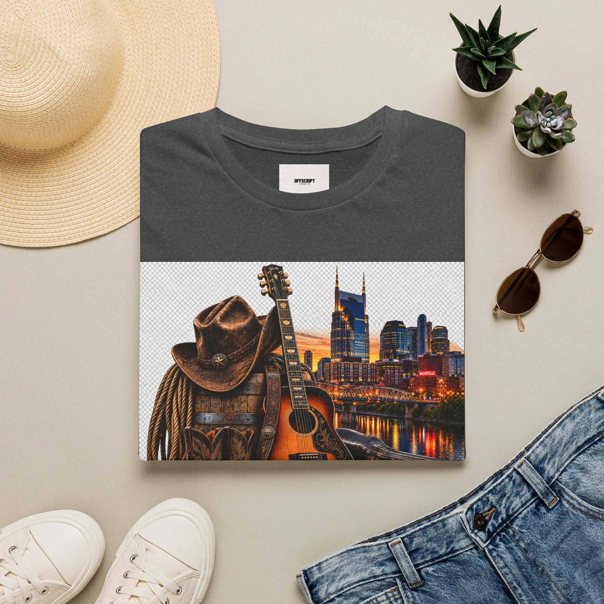 Nashville Skyline Guitar Tee
