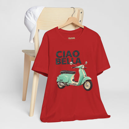 Ciao Bella Vespa Scooter Graphic T-Shirt