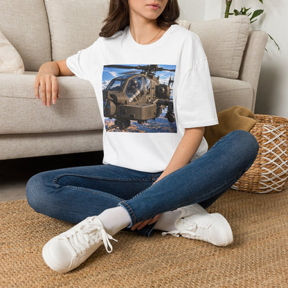 Attack Helicopter Photo T-Shirt — Military Aviator Crew Tee