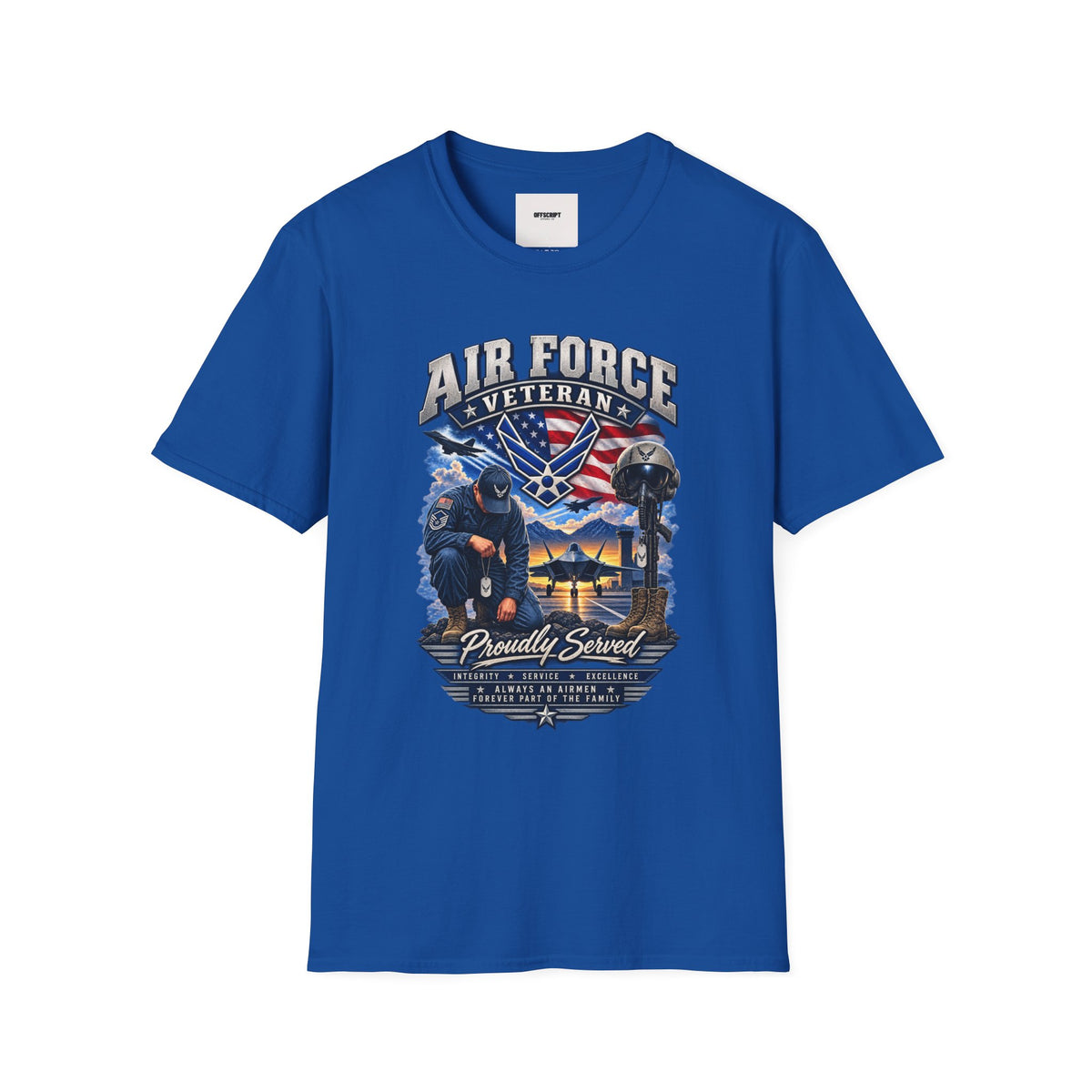 Air Force Veteran T-Shirt — Proudly Served Military Graphic Tee