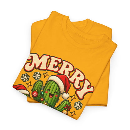 Merry Cactus Christmas Tee — Festive Holiday Cactus Shirt