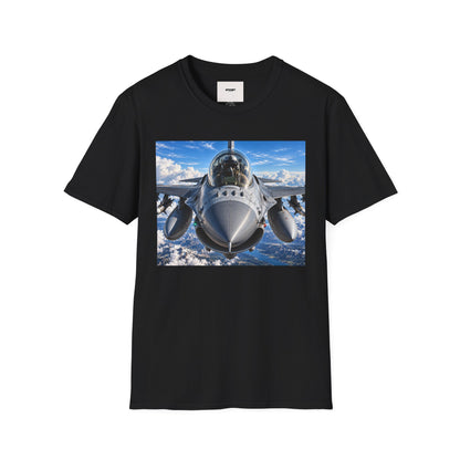 Fighter Jet Front View Tee — Military Aviation Pilot T-Shirt
